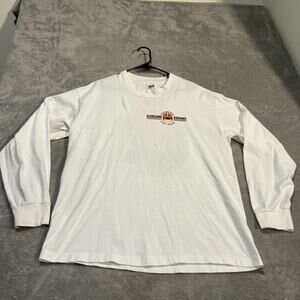Vintage Cleveland Browns Shirt Mens XL White Long Sleeve NFL Single Stitch